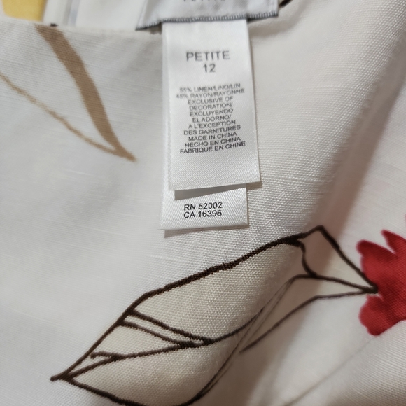 Emma James floral sleeveless petite 12 dress - Picture 5 of 8